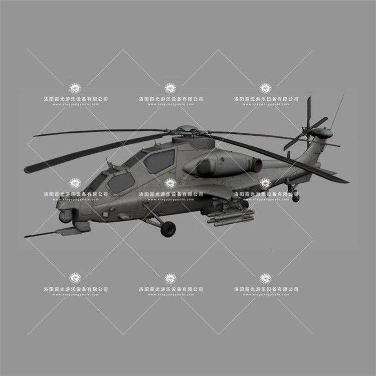 黔东南武装直升机3D模型